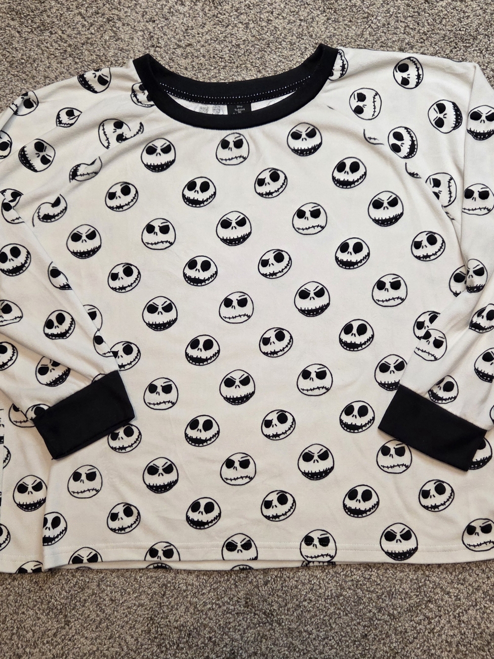 Disney Nightmare Before Christmas Jack Skellington Pajama Set XL Gothic Punk - Picture 3 of 14